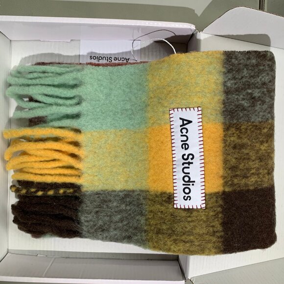 Acne Studios Scarf — Multi-Color Check - Picture 3 of 8